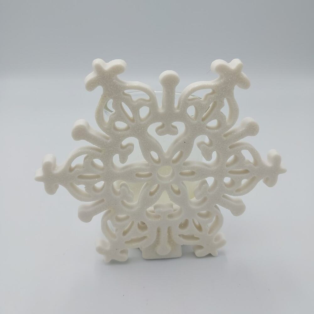 Yankee Candle Sparkle Snowflake Votive Candle Holder 1157428 Vtg